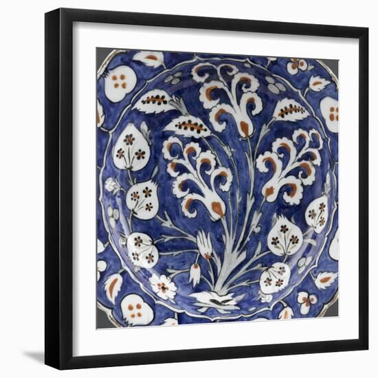 Plat au bouquet de jacinthes-null-Framed Giclee Print