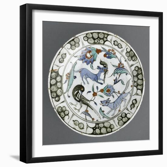 Plat au renard bleu-null-Framed Premium Giclee Print