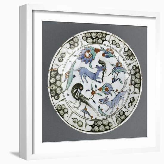 Plat au renard bleu-null-Framed Premium Giclee Print