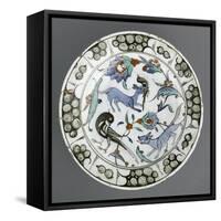 Plat au renard bleu-null-Framed Stretched Canvas