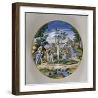 Plat "L'accouchement de Myrrha"-null-Framed Giclee Print