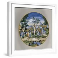 Plat "L'accouchement de Myrrha"-null-Framed Giclee Print