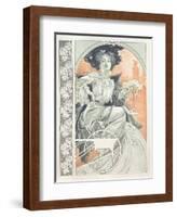 Plate 1 from 'Documents Decoratifs', 1902-Alphonse Mucha-Framed Giclee Print