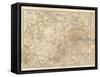 Plate 10. Map of London and Vicinity. England-Encyclopaedia Britannica-Framed Stretched Canvas