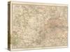 Plate 10. Map of London and Vicinity. England-Encyclopaedia Britannica-Stretched Canvas
