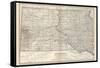 Plate 100. Map of South Dakota. United States-Encyclopaedia Britannica-Framed Stretched Canvas