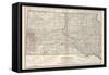 Plate 100. Map of South Dakota. United States-Encyclopaedia Britannica-Framed Stretched Canvas