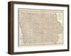 Plate 101. Map of Iowa. United States-Encyclopaedia Britannica-Framed Art Print