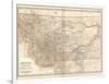Plate 107. Map of Montana. United States-Encyclopaedia Britannica-Framed Art Print