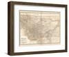 Plate 107. Map of Montana. United States-Encyclopaedia Britannica-Framed Art Print