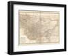 Plate 107. Map of Montana. United States-Encyclopaedia Britannica-Framed Art Print