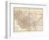 Plate 107. Map of Montana. United States-Encyclopaedia Britannica-Framed Art Print