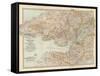 Plate 11. Map of England and Wales-Encyclopaedia Britannica-Framed Stretched Canvas