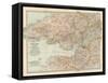 Plate 11. Map of England and Wales-Encyclopaedia Britannica-Framed Stretched Canvas