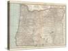 Plate 112. Map of Oregon. United States-Encyclopaedia Britannica-Stretched Canvas