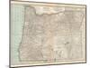 Plate 112. Map of Oregon. United States-Encyclopaedia Britannica-Mounted Art Print