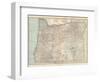 Plate 112. Map of Oregon. United States-Encyclopaedia Britannica-Framed Art Print