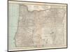 Plate 112. Map of Oregon. United States-Encyclopaedia Britannica-Mounted Art Print