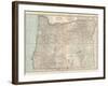 Plate 112. Map of Oregon. United States-Encyclopaedia Britannica-Framed Art Print