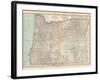 Plate 112. Map of Oregon. United States-Encyclopaedia Britannica-Framed Art Print