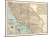 Plate 115. Map of California-Encyclopaedia Britannica-Mounted Art Print