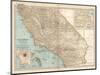 Plate 115. Map of California-Encyclopaedia Britannica-Mounted Premium Giclee Print