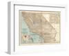 Plate 115. Map of California-Encyclopaedia Britannica-Framed Art Print