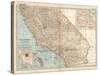 Plate 115. Map of California-Encyclopaedia Britannica-Stretched Canvas