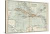 Plate 117. Map of the West Indies. Inset Map of the Berudas-Encyclopaedia Britannica-Stretched Canvas