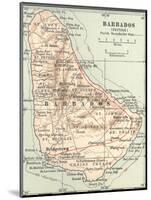 Plate 118. Inset Map of Barbados (British)-Encyclopaedia Britannica-Mounted Art Print