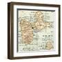 Plate 118. Inset Map of Guadeloupe (French)-Encyclopaedia Britannica-Framed Art Print