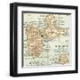 Plate 118. Inset Map of Guadeloupe (French)-Encyclopaedia Britannica-Framed Art Print