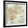 Plate 118. Inset Map of Guadeloupe (French)-Encyclopaedia Britannica-Framed Art Print