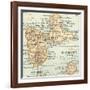 Plate 118. Inset Map of Guadeloupe (French)-Encyclopaedia Britannica-Framed Art Print