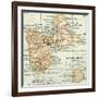 Plate 118. Inset Map of Guadeloupe (French)-Encyclopaedia Britannica-Framed Art Print