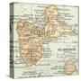 Plate 118. Inset Map of Guadeloupe (French)-Encyclopaedia Britannica-Stretched Canvas