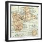 Plate 118. Inset Map of Guadeloupe (French)-Encyclopaedia Britannica-Framed Art Print