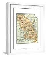 Plate 118. Inset Map of Martinique (French)-Encyclopaedia Britannica-Framed Giclee Print