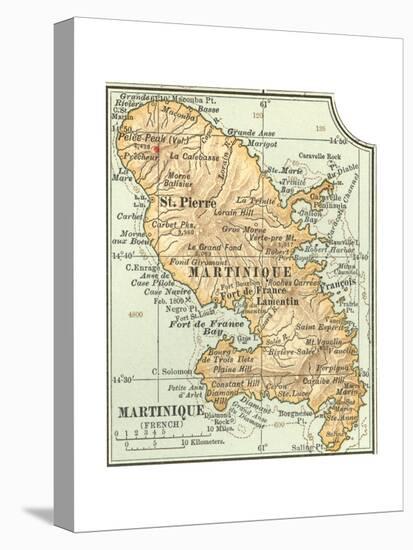 Plate 118. Inset Map of Martinique (French)-Encyclopaedia Britannica-Stretched Canvas