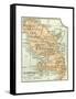 Plate 118. Inset Map of Martinique (French)-Encyclopaedia Britannica-Framed Stretched Canvas