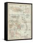 Plate 118. Map of Jamaica and the Lesser Antilles-Encyclopaedia Britannica-Framed Stretched Canvas