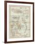 Plate 118. Map of Jamaica and the Lesser Antilles-Encyclopaedia Britannica-Framed Art Print