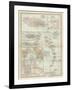 Plate 118. Map of Jamaica and the Lesser Antilles-Encyclopaedia Britannica-Framed Art Print