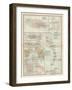 Plate 118. Map of Jamaica and the Lesser Antilles-Encyclopaedia Britannica-Framed Art Print