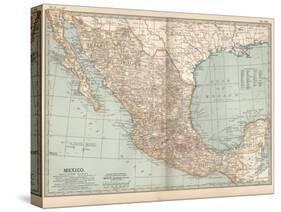 Plate 119. Map of Mexico, 1902. Atlas, Maps-Encyclopaedia Britannica-Stretched Canvas