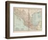 Plate 119. Map of Mexico, 1902. Atlas, Maps-Encyclopaedia Britannica-Framed Art Print