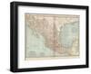 Plate 119. Map of Mexico, 1902. Atlas, Maps-Encyclopaedia Britannica-Framed Art Print