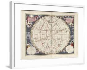 Plate 12 from Harmonia Macrocosmica by Andreas Cellarius-null-Framed Giclee Print