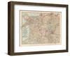 Plate 12. Map of England and Wales-Encyclopaedia Britannica-Framed Art Print