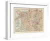 Plate 12. Map of England and Wales-Encyclopaedia Britannica-Framed Art Print